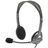 Logitech H111 Cuffie Cablate per Computer, Stereo con Microfono, Cancellazione Rumore, ‎Jack Audio da 3.5 mm, PC, Mac, Laptop, Smartphone, Tablet - Nero