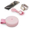 Twelve South Butterfly SE Caricabatterie da viaggio wireless compatto pieghevole 2 in 1, ricarica MagSafe Duo da 15 W per iPhone, AirPods e Apple Watch, rosa