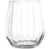 RCR Cristalleria Italiana 43 cl - Optiq Bicchiere Whisky in Vetro - Set 6 Pezzi