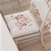 PETTI Artigiani Italiani - Set di 6 cuscini per sedia, 40 x 40 cm, cuscini per sedie, sedia da interni ed esterni, con ganci, 100% Made in Italy