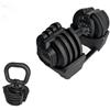 Jk Fitness Manubrio - Kettlebell a carico regolabile 1- 18 kg JK Fitness