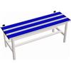 Vivisport Panca spogliatoio solo seduta 1 mt tubo rotondo inserto in pvc blu Vivisport