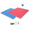 Vivisport Tappeto ad incastro cm. 100x100x2, bicolore rosso e blu Vivisport