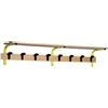 Schiavi sport ATTACCAPANNI PORTA BORSE PARETE FAGGIO mt. 1, con 4 grucce Schiavi sport