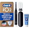 Oral-B Spazzolino Elettrico Ricaricabile iO 2, 1 Spazzolino Elettrico, 1 Testina Di Ricambio, Custodia Da Viaggio, Supporto per testine + 1 Dentifricio Oral-B Pro, Pulizia Denti, Nero