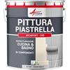 ARCANE INDUSTRIES Vernice per piastrelle bagno e cucina - ARCAPOXY PIASTRELLE - 1 kg (fino a 10 m² in 2 strati) Grigio tele 4 - RAL 7047