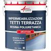 ARCANE INDUSTRIES Guaina liquida per terrazzi, Guaina impermabilizzante ARCATHAN - 15 kg Grigio - ARCANE INDUSTRIES