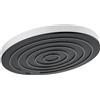hansgrohe Pulsify S - Soffione doccia, Doccia a pioggia tondo (⌀ 260 mm) con 1 getto per montaggio a parete/soffitto, con funzione anticalcare, bianco opaco, 24140700