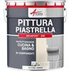 ARCANE INDUSTRIES Vernice per piastrelle bagno e cucina - ARCAPOXY PIASTRELLE - 2,5 kg (fino a 25 m² in 2 strati) Bianco - RAL 9003