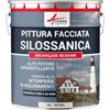 ARCANE INDUSTRIES Pittura silossanica per esterni e facciate, ad alto potere idrorepellente - ARCAFAÇADE SILOXANE - 10 L (+ o - 60 m² in 1 strato) Pietra - RAL 090 90 10 - ARCANE INDUSTRIES