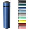Homealexa 500ml Thermos Bottiglia Termica di Acqua in Acciaio Inox Bottiglietta Tazza Intelligente LED Temperatura Display Touch Smart Borraccia Isolante Sottovuoto