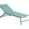 Greenwood Lettino prendisole con ruote verde di Greenwood