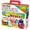 Headu i Miei Primi Giochi Didattici Numeri Vocali Forme Colori e Memoria It57410 Gioco Educativo ecosostenibile per Bambini 3-6 Anni Made in Italy