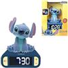 Lexibook, Disney Stitch, Sveglia notturna Stitch, Suoni e melodie, Schermo LCD retroilluminato, Luminoso, Snooze, Blu, RL800DLXB