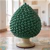 Ceramiche di Caltagirone Sofia Pigna Artigianale in Ceramica di Caltagirone h 15/40 cm — Verde e Arancio - Modellato Verde e Arancio / 30 cm