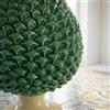 Ceramiche di Caltagirone Sofia Pigna Artigianale in Ceramica di Caltagirone h 15/40 cm — Verde e Arancio - Modellato Verde e Arancio / 35 cm