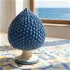 Ceramiche di Caltagirone Sofia Pigna Artigianale in Ceramica di Caltagirone h 15/40 cm — Mono Blu - 25 cm / Linea Mono Blu