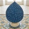 Ceramiche di Caltagirone Sofia Pigna Artigianale in Ceramica di Caltagirone h 15/40 cm — Mono Blu - 35 cm / Linea Mono Blu