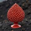 Ceramiche di Caltagirone Sofia Pigna Artigianale in Ceramica di Caltagirone h 15/40 cm — Rosso Fuoco - 15 cm / Rosso Fuoco