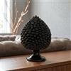 Ceramiche di Caltagirone Sofia Pigna Artigianale in Ceramica di Caltagirone h 15/40 cm — Black Line - Black Line / 25 cm