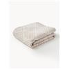 Westwing Collection Copriletto jacquard con motivo grafico Milano - Beige