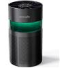 SereneLife Purificatore d'Aria Portatile, Piccolo con Box Aroma e Luce, Alta Filtrazione, 2 Velocità, Timer, Modalità Sonno, Promemoria Filtro, 15x15x30 cm, Air Purifier Nero