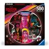 Ravensburger Puzzle Stranger Things 500 Pezzi - Puzzle Adulti +14 anni, 52 x 52 cm, Puzzle per Adulti Rotondo Stranger Things, Poster Incluso, Idee Regalo