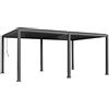 SAL. MAR. S.R.L. Pergola Tenerife 6x4 m H250 cm Antracite, Gazebo da Giardino