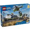 LEGO SPA LEGO City Rapina al Treno della Polizia, Treno Telecomandato con Binari e 6 Minifigure 7+ Anni