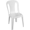 ARETA S.R.L. Sedia Talia Bianca 100% Resina, Sedia da Giardino per Esterno