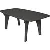 ARETA S.R.L. Tavolo da Giardino Antracite 180x90 cm in Resina, con Foro Ombrellone