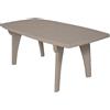 ARETA S.R.L. Tavolo da Giardino Tortora 180x90 cm in Resina, con Foro Ombrellone