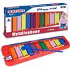 I COM S.P.A. Xilofono colorato bambini, metallofono Bontempi, 11 piastrine metalliche, strumento musicale educativo, gioco musicale