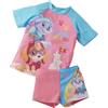 United Labels Paw Patrol - Costume da bagno in due pezzi, protezione UV 50+, per ragazze, colore rosa, costume da bagno per bambini con maglietta e pantaloni, costume da bagno, rosa/blu, 98 cm-104 cm