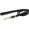 Herm Sprenger Guinzaglio gommato con cinturino da polso - nero, 200 cm (2 m)