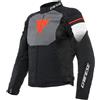 Dainese - Air Fast Tex Jacket, Giacca Moto Estiva, Tessuto QuickDry, Protezioni Morbide su Spalle e Gomiti, Giacca Moto da Uomo, Nero/Grigio/Bianco, 58