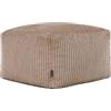 icon Amara Pouf Poggiapiedi, Marrone Moka, Velluto a Coste, Poltrona Sacco con Riempimento Incluso, Sgabello, Pouf Sacco, Camera da Letto, Soggiorno, Mobili Soggiorno