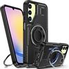 Tuvror Cover per Samsung Galaxy A25 5G /4G con Supporto. [Anello rotante a 360° e Supporto]. Cover protettiva antiurto per Samsung A25, Nero