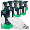 V-TAC 10x Lampadine LED Candela E14-4,5W (Equivalenti a 40W) - Lampadine di Nuova Generazione - 470 Lumen - Massima Efficienza e Risparmio Energetico - 4000K Luce Bianca Naturale