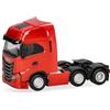 Herpa camion in miniatura Iveco S-Way MY24 trattore stradale 3 assi (6x2), rosso, miniatura in scala 1:87, pezzo da collezione, Made in Germany, plastica