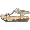 Rieker Sandalo da donna V7573 con zeppa, oro, 39 EU