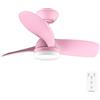 Cecotec - Ventilatore da Soffitto con luce EnergySilence Aero 3050 Pink 35 W Motore DC, diametro 92 cm con luce LED, telecomando, timer, 6 velocità e 3 lame