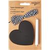 halbach Seta Sports 19836 - 080 - 100 Fatti a Mano di Carta Lavagna Cuori, 48 Pezzi con Cordino in Cotone