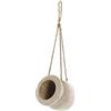 DKD Home Decor Fioriera marrone corda legno di Paulonia (16 x 16 x 53 cm)
