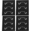 The Lord of the Tools 12pcs Blocco Sblocco Direzione Adesivi Lato Destro Blocco Indicatore Adesivo per Interni Luoghi Pubblici 8x3cm