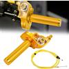 BIUGERCN Gas Rapido Domino Moto 7/8 22 mm Universale per Pit Dirt Bike Scooter Oro