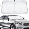 KEELYY Parasole Auto Parabrezza Interno 140 x 70 cm Parasole per Auto Ripiegabile, Copri Parabrezza per Auto Sole Interno