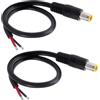 KUOQIY 2 Pezzi 0.3m 16AWG 12V DC 7.9x0.9 mm Cavo di Alimentazione, DC7909 Connettore Maschio Cavo di Alimentazione, per Celle Solari Laptop Alimentazione