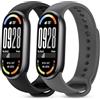BDIG 2 Pezzi Cinturini Compatibile con Xiaomi Mi Band 10/9/8 Donna e Uomo,Cinturino Remplacement Sportivo Silicone Morbido Traspirante