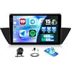 CAMECHO 4+64G Android 15 Autoradio10 Pollici per BMW X1 E84 2010-2016 con Telecamera Posteriore, Bluetooth Radio Android Auto Carplay wireless con GPS WIFI FM/RDS Mirror link+Canbus HD 1280 * 720
